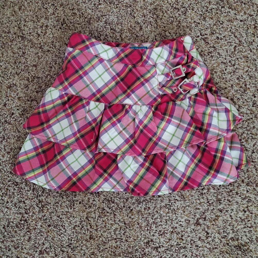 Girl's Children's Place Pink Flannel Skort, Size 10